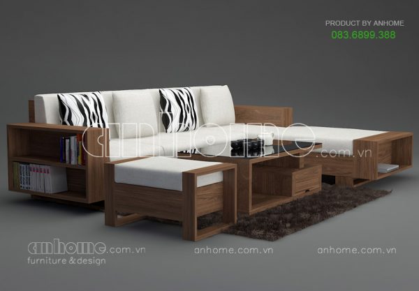 Bàn ghế sofa gỗ phòng khách hiện đại 2