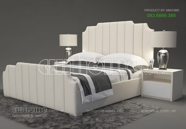 Giường ngủ bọc da đẹp hiện đại cao cấp - BGN00822 1