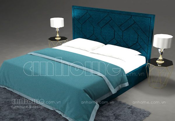 Mẫu giường ngủ bọc nỉ đẹp giá rẻ - BGN00712 1