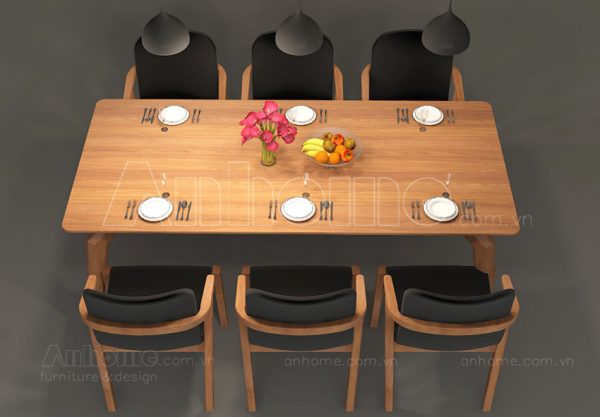 Bộ bàn ghế ăn gỗ sồi nga hiện đại - BGA005021 2