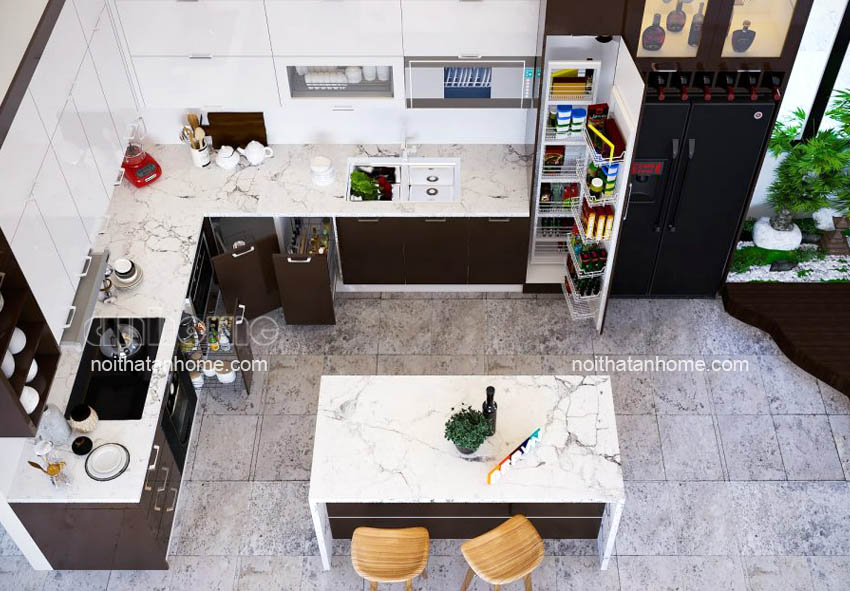Thiết kế phòng bếp chung cư theo phong thủy – Điều gì bạn cần biết?