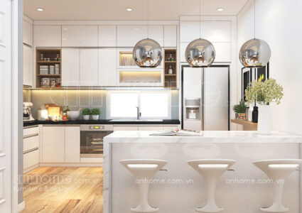 Tủ bếp có quầy bar – Thiết kế sang trọng cho không gian nhà bếp